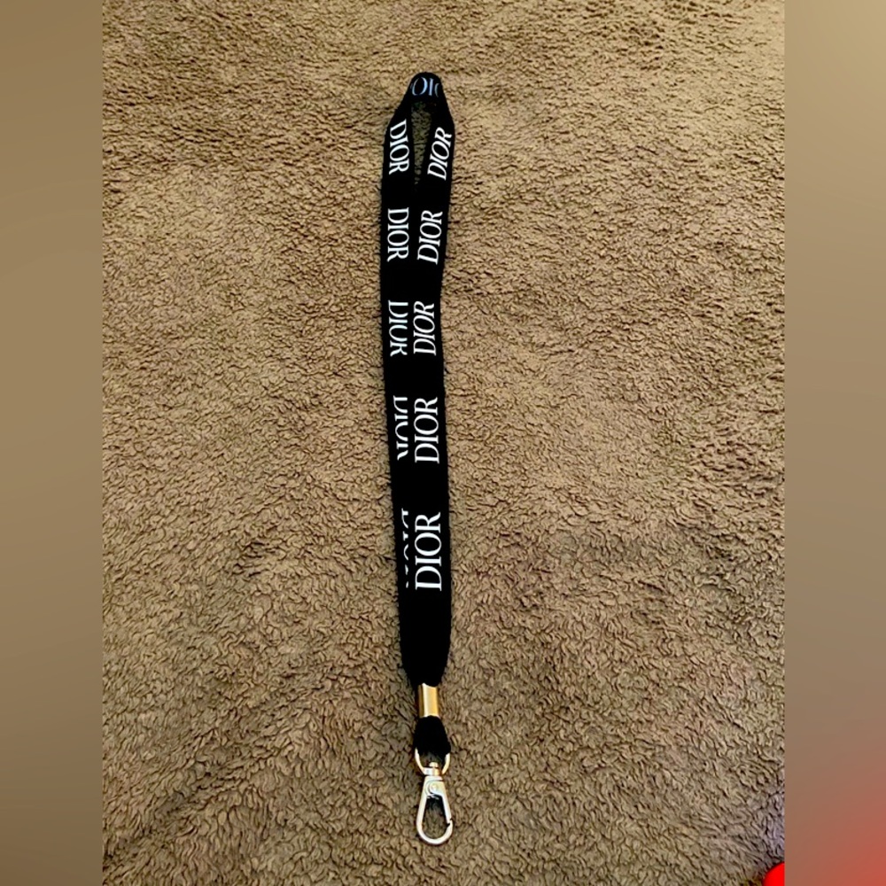 Black Dior Lanyard. - Picture 2 of 3